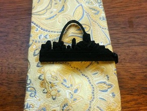 st louis skyline kravat iğnesi aksesuarlar 3d print model - Mito3D