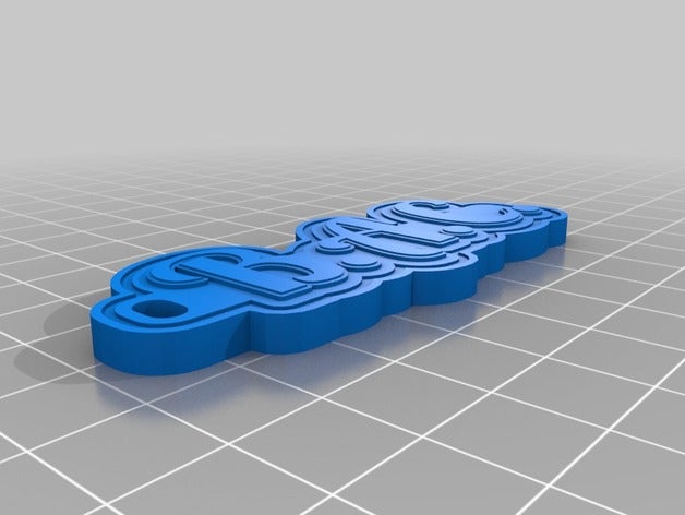 bac i portachiavi personalizzato 3D print model - Mito3D