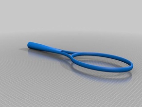 raquete de badminton esporte ao ar livre 3d print model - Mito3D