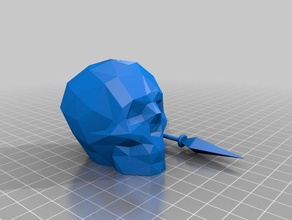 kunai cráneo 2 3 d impresión 3d print model - Mito3D