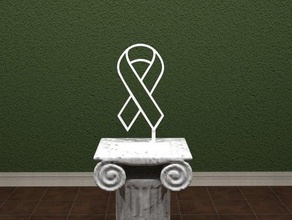 awareness ribbon signs logos 3dpicks autism cancer easy print ribbons 3d print model - Mito3D