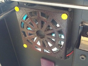 80mm fan guard 3d Drucker - Zubehör 3d-Drucker Teile Diamant-hotend witbox 3d print model - Mito3D