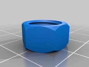 tuerca 3 partes personalizado 3d print model - Mito3D