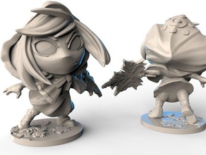 momodora leaf priestess kaho figure video games boardgame board game cartoon character super dungeon explore tabletop 3d print model - Mito3D