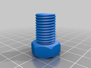 mon personnalisés écrou de travail boulon rondelle la tige filetée l'usine pièces 3d print model - Mito3D