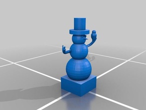 carlys muñeco de nieve las esculturas navidad diseñada para niños 3d print model - Mito3D