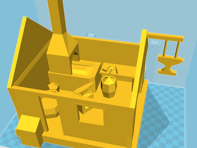 stronghold blacksmith props workshop 3D print model - Mito3D