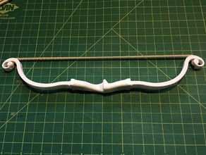recurve bow sport outdoors archer archery weapon 3d print model - Mito3D