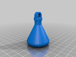 bottle keychain keychains 3d print model - Mito3D