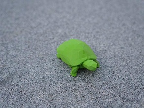 low poly schildkr&oumlte esculturas animais lowpoly tartaruga 3d print model - Mito3D