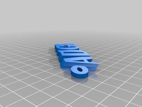 adiga pianura - nome keyfob portachiavi organizzazione personalizzato 3d print model - Mito3D