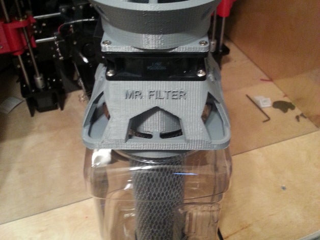 purificador de aire 3d la impresora accesorios filtro carbono recinto 3D print model - Mito3D