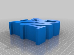 il mio personalizzato parola scultura nano sculture 3d print model - Mito3D
