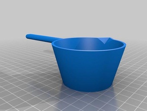 measuring spoon not scaled kitchen dining 3d print model - Mito3D