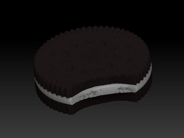oreo 3d de l'impression biscuit cookie faux la nourriture kraft foods nabisco 3D print model - Mito3D