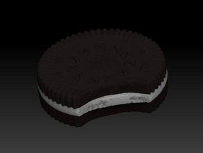 oreo 3d la impresión galleta cookie falso alimentos kraft foods nabisco 3d print model - Mito3D
