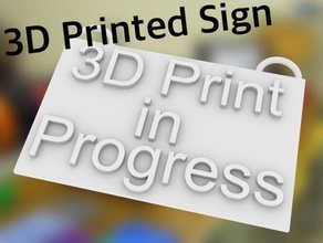 3d baskı tabela 3d print model - Mito3D