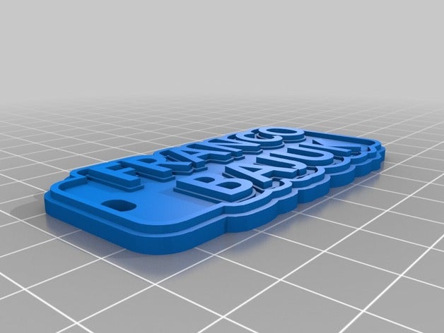 franco keychains customized 3D print model - Mito3D