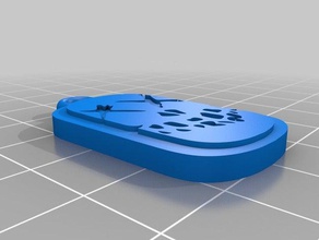 suicide squad pendantkeychain de porte-clés logo film collier 3d print model - Mito3D