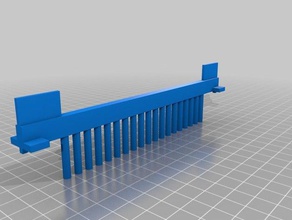 gel comb making round wells 3d printing biology electrophoresis molecular pcr 3d print model - Mito3D