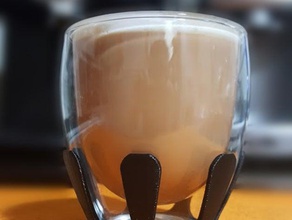 máquina-flor bodum latte 8oz suporte de copo a cozinha jantar arte bebidas o café xícara divertido expresso chá 3d print model - Mito3D