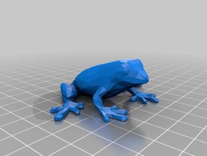 low poly frog art animal awesome black blue brown cool easy figurine frogs green lowpoly orange prints purple red simple statue triangle trinket yellow 3d print model - Mito3D