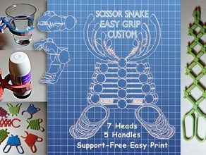 ciseaux de serpent faciliter la prise en main personnalisée mécanique jouets 3d print model - Mito3D