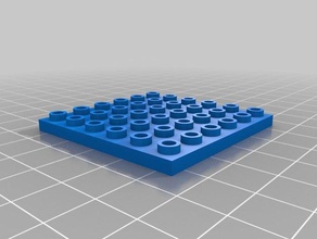 il mio personalizzato lego compatibile con mattoni 6x6 13 di costruzione giocattoli 3d print model - Mito3D