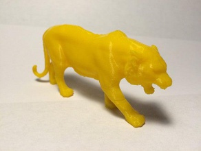 mike tiger université d'état de louisiane animaux statue 3d print model - Mito3D