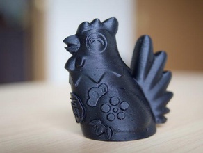 crowing rooster animals 3d print model - Mito3D