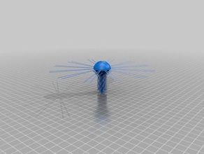 deep ocean jellyfish animals customized 3d print model - Mito3D