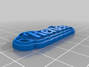 ren&eacutee chaveiros personalizado 3d print model - Mito3D