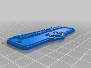 cilista zalla6 Anahtarlık özelleştirilmiş 3d print model - Mito3D