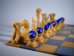 sphere ethans alien pawns chess set 3d print model - Mito3D