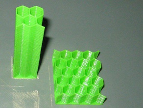 openscad library parametric honeycomb generator other geometric 3d print model - Mito3D