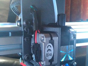 e3d titan carriage d-bot extended printer parts 3d print model - Mito3D