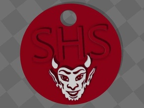 sylacauga high school keychain signs logos 3d print model - Mito3D