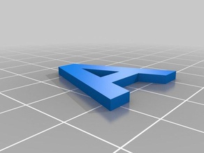 alfabeto -das alphabet arial Zeichen logos 3d print model - Mito3D