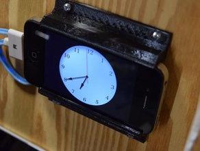 iphone 4 wall mount 3d printing 3d print model - Mito3D