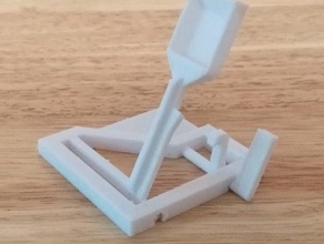 single piece desktop catapult mechanical toys 3d print model - Mito3D
