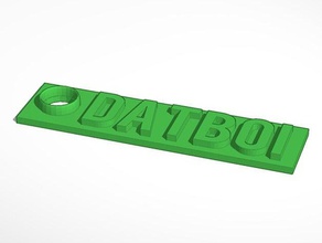 dat boi keychain 3d printer accessories 3d print model - Mito3D