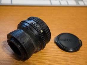 mikro 43 pentax mount adaptörü kamera 3d print model - Mito3D