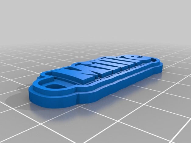 my customized multiline tag keychain lara keychains 3D print model - Mito3D