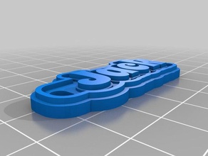 my customized multiline tag keychain jack keychains 3d print model - Mito3D