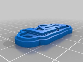minha personalizado de várias linhas tag chaveiro lois chaveiros 3d print model - Mito3D