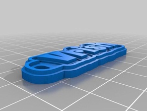 my customized multiline tag keychain vrish keychains 3d print model - Mito3D