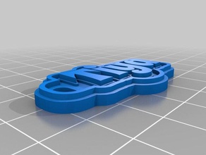 my customized multiline tag keychain tiya keychains 3d print model - Mito3D
