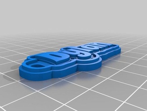 my customized multiline tag keychain dylan keychains 3d print model - Mito3D