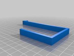 cubicle-hanger-10x52x60 organization customized 3d print model - Mito3D