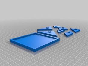 tangram jogo 3d de peças quebra-cabeças 3dprintable boardgame diversão 3d print model - Mito3D